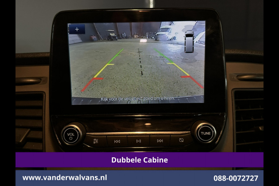 Ford Transit Custom 2.0 TDCI 130pk Automaat L2H1 Dubbele Cabine Euro6 Airco | 6-Zits | Camera | Navigatie | LED, Android Auto, Adaptieve Cruisecontrol, Verwarmde voorruit, Stoelverwarming, Parkeersensoren