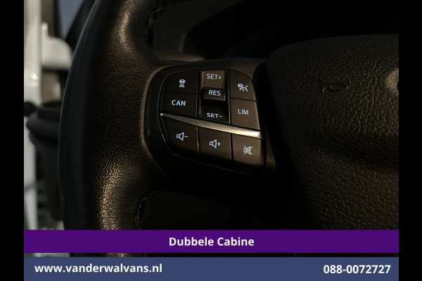 Ford Transit Custom 2.0 TDCI 130pk Automaat L2H1 Dubbele Cabine Euro6 Airco | 6-Zits | Camera | Navigatie | LED, Android Auto, Adaptieve Cruisecontrol, Verwarmde voorruit, Stoelverwarming, Parkeersensoren