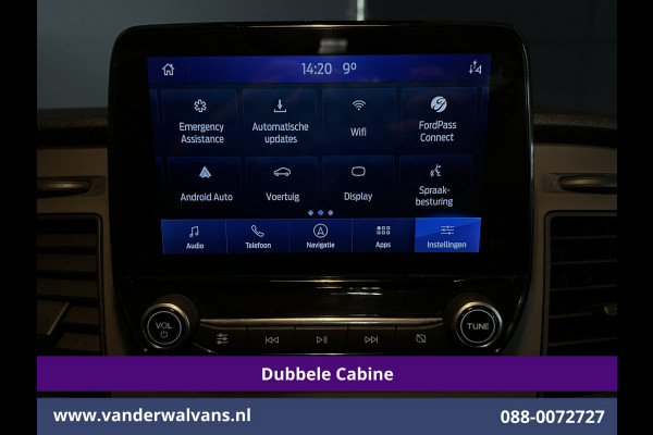 Ford Transit Custom 2.0 TDCI 130pk Automaat L2H1 Dubbele Cabine Euro6 Airco | 6-Zits | Camera | Navigatie | LED, Android Auto, Adaptieve Cruisecontrol, Verwarmde voorruit, Stoelverwarming, Parkeersensoren