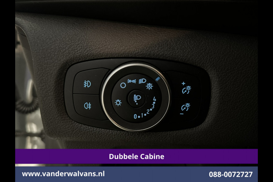 Ford Transit Custom 2.0 TDCI 130pk Automaat L2H1 Dubbele Cabine Euro6 Airco | 6-Zits | Camera | Navigatie | LED, Android Auto, Adaptieve Cruisecontrol, Verwarmde voorruit, Stoelverwarming, Parkeersensoren
