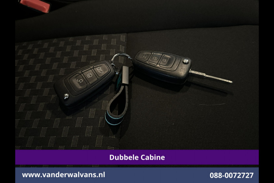 Ford Transit Custom 2.0 TDCI 130pk Automaat L2H1 Dubbele Cabine Euro6 Airco | 6-Zits | Camera | Navigatie | LED, Android Auto, Adaptieve Cruisecontrol, Verwarmde voorruit, Stoelverwarming, Parkeersensoren