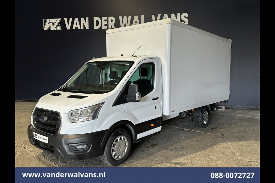 Ford Transit 2.0 TDCI 130pk Bakwagen L4.35m Laadklep Euro6 Airco | Camera | Cruisecontrol | Verwarmde voorruit Bijrijdersbank, 970kg laadvermogen