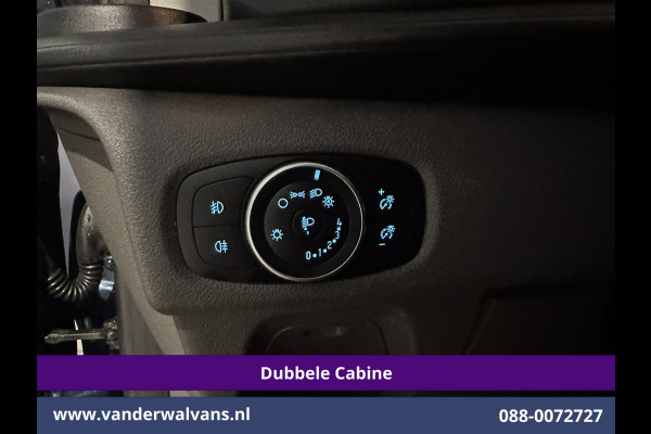 Ford Transit Custom 2.0 TDCI 131pk L2H1 Dubbele Cabine Euro6 Airco | 6-zits | Camera | LED | 2800kg Trekhaak | LM Velgen | Cruisecontrol, Android Auto, Verwarmde Voorruit, Parkeersensoren, Bijrijdersbank