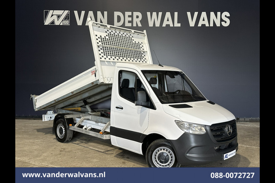 Mercedes-Benz Sprinter 317 CDI 170pk Pick up Kipper Open Laadbak Euro6 Airco | 2800kg Trekhaak | Bijrijdersbank