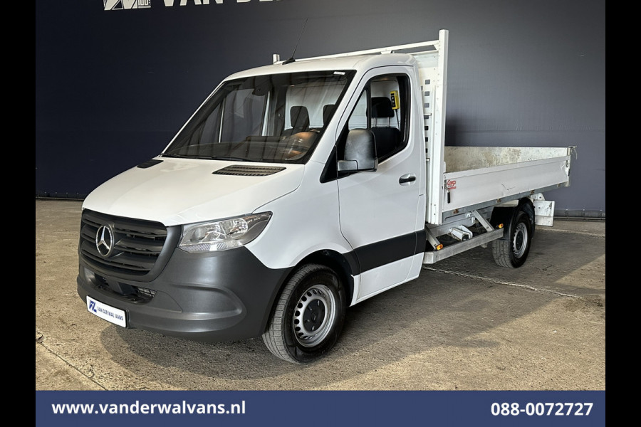 Mercedes-Benz Sprinter 317 CDI 170pk Pick up Kipper Open Laadbak Euro6 Airco | 2800kg Trekhaak | Bijrijdersbank