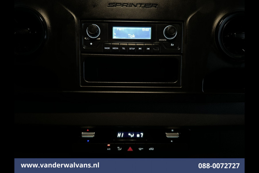 Mercedes-Benz Sprinter 317 CDI 170pk Pick up Kipper Open Laadbak Euro6 Airco | 2800kg Trekhaak | Bijrijdersbank