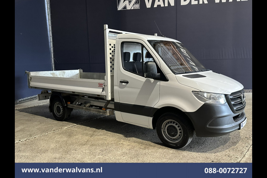Mercedes-Benz Sprinter 317 CDI 170pk Pick up Kipper Open Laadbak Euro6 Airco | 2800kg Trekhaak | Bijrijdersbank