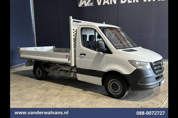 Mercedes-Benz Sprinter 317 CDI 170pk Pick up Kipper Open Laadbak Euro6 Airco | 2800kg Trekhaak | Bijrijdersbank