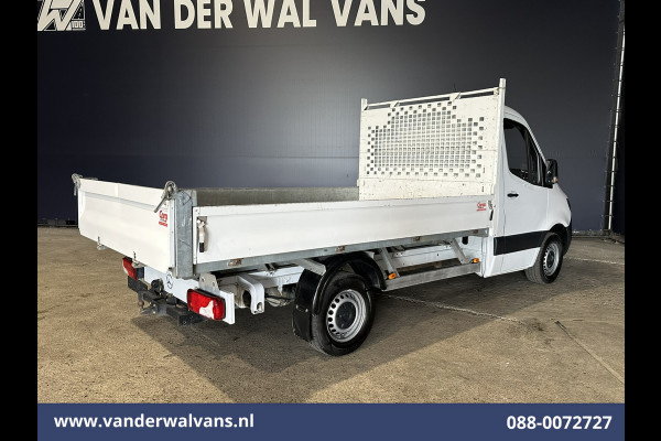 Mercedes-Benz Sprinter 317 CDI 170pk Pick up Kipper Open Laadbak Euro6 Airco | 2800kg Trekhaak | Bijrijdersbank