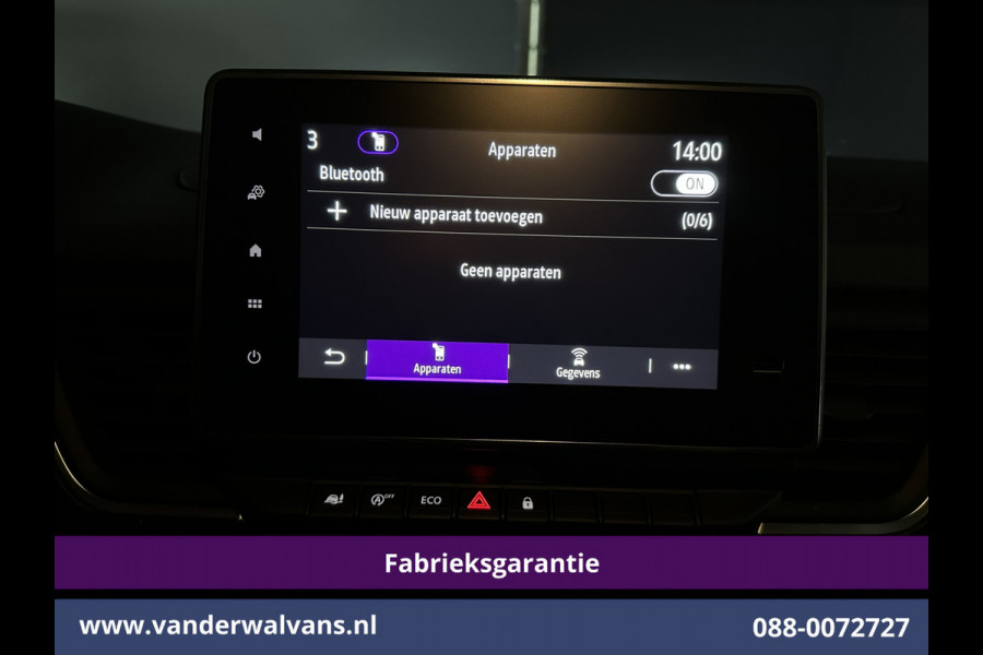 Renault Trafic 2.0 BluedCi 130pk L2H1 Fabrieksgarantie Euro6 Airco | Navigatie | LED | Cruisecontrol Parkeersensoren, Bijrijdersbank