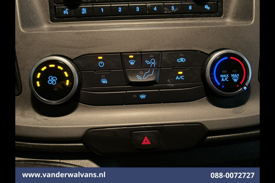 Ford Transit Custom 2.0 TDCI 130pk L1H1 Euro6 Airco | LED | 2500kg Trekhaak | Cruisecontrol | Verwarmde voorruit Parkeersensoren, Bijrijdersbank
