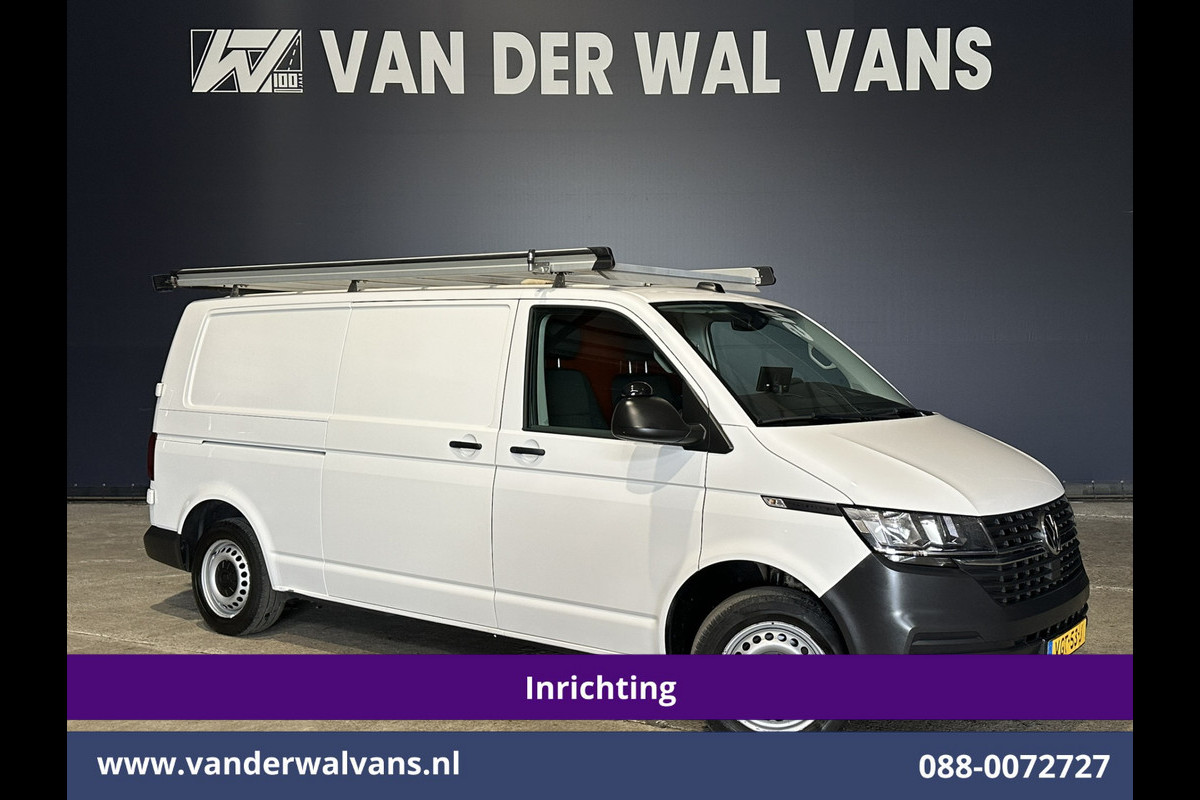 Volkswagen Transporter 2.0 TDI L2H1 Inrichting Euro6 Airco | Imperiaal | Omvormer | Camera | Apple Carplay | Cruisecontrol Android Auto, Trekhaak, Parkeersensoren