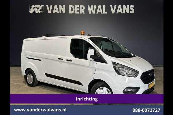 Ford Transit Custom 2.0 TDCI 130pk L2H1 Inrichting Euro6 Airco | 2800kg Trekhaak | Omvormer | Camera | Apple Carplay | LED Android Auto, Cruisecontrol, Stoelverwarming, Verwarmde voorruit, Parkeersensoren