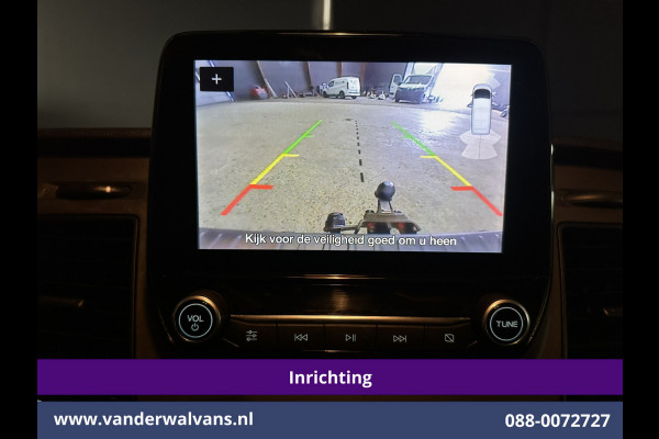 Ford Transit Custom 2.0 TDCI 130pk L2H1 Inrichting Euro6 Airco | 2800kg Trekhaak | Omvormer | Camera | Apple Carplay | LED Android Auto, Cruisecontrol, Stoelverwarming, Verwarmde voorruit, Parkeersensoren