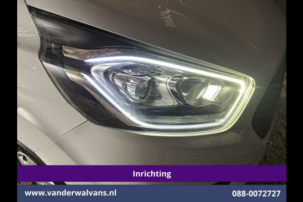 Ford Transit Custom 2.0 TDCI 130pk L2H1 Inrichting Euro6 Airco | 2800kg Trekhaak | Omvormer | Camera | Apple Carplay | LED Android Auto, Cruisecontrol, Stoelverwarming, Verwarmde voorruit, Parkeersensoren