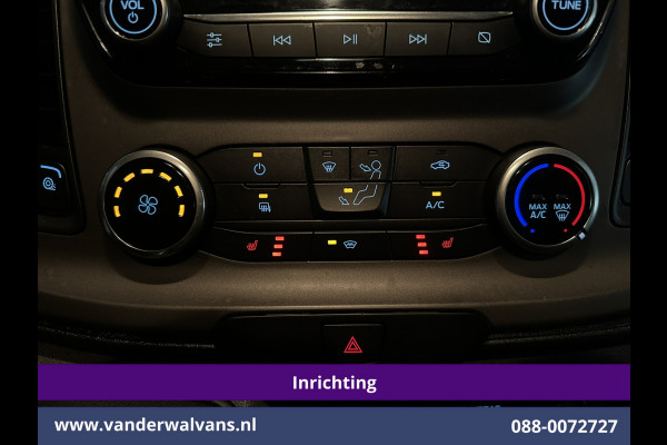 Ford Transit Custom 2.0 TDCI 130pk L2H1 Inrichting Euro6 Airco | 2800kg Trekhaak | Omvormer | Camera | Apple Carplay | LED Android Auto, Cruisecontrol, Stoelverwarming, Verwarmde voorruit, Parkeersensoren