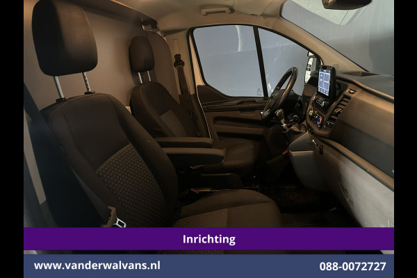 Ford Transit Custom 2.0 TDCI 130pk L2H1 Inrichting Euro6 Airco | 2800kg Trekhaak | Omvormer | Camera | Apple Carplay | LED Android Auto, Cruisecontrol, Stoelverwarming, Verwarmde voorruit, Parkeersensoren