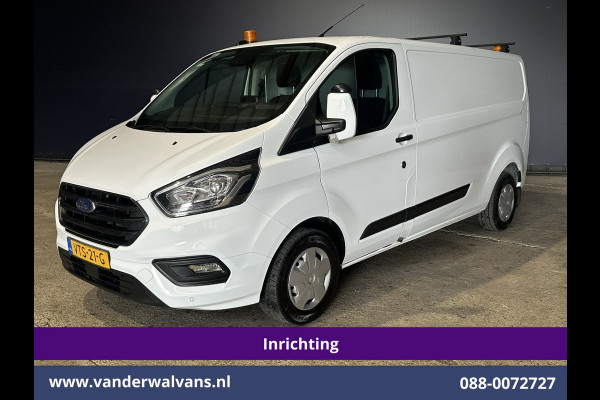 Ford Transit Custom 2.0 TDCI 130pk L2H1 Inrichting Euro6 Airco | 2800kg Trekhaak | Omvormer | Camera | Apple Carplay | LED Android Auto, Cruisecontrol, Stoelverwarming, Verwarmde voorruit, Parkeersensoren