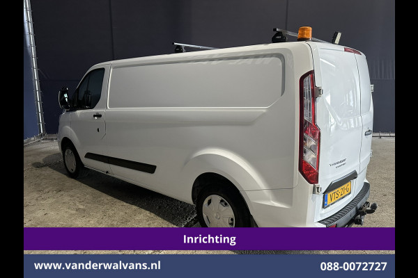Ford Transit Custom 2.0 TDCI 130pk L2H1 Inrichting Euro6 Airco | 2800kg Trekhaak | Omvormer | Camera | Apple Carplay | LED Android Auto, Cruisecontrol, Stoelverwarming, Verwarmde voorruit, Parkeersensoren