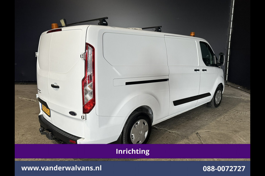 Ford Transit Custom 2.0 TDCI 130pk L2H1 Inrichting Euro6 Airco | 2800kg Trekhaak | Omvormer | Camera | Apple Carplay | LED Android Auto, Cruisecontrol, Stoelverwarming, Verwarmde voorruit, Parkeersensoren