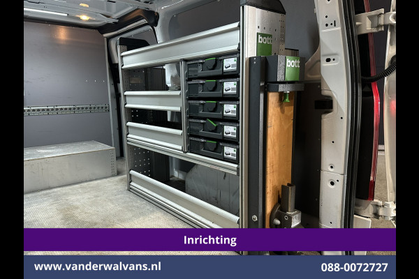 Ford Transit Custom 2.0 TDCI 130pk L2H1 Inrichting Euro6 Airco | 2800kg Trekhaak | Omvormer | Camera | Apple Carplay | LED Android Auto, Cruisecontrol, Stoelverwarming, Verwarmde voorruit, Parkeersensoren