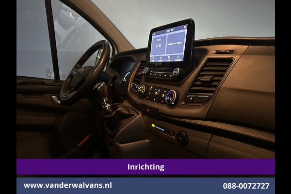Ford Transit Custom 2.0 TDCI 130pk L2H1 Inrichting Euro6 Airco | 2800kg Trekhaak | Omvormer | Camera | Apple Carplay | LED Android Auto, Cruisecontrol, Stoelverwarming, Verwarmde voorruit, Parkeersensoren