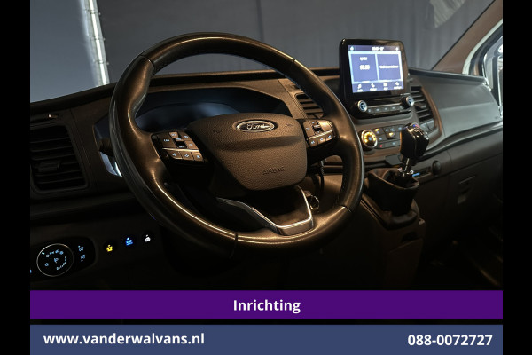 Ford Transit Custom 2.0 TDCI 130pk L2H1 Inrichting Euro6 Airco | 2800kg Trekhaak | Omvormer | Camera | Apple Carplay | LED Android Auto, Cruisecontrol, Stoelverwarming, Verwarmde voorruit, Parkeersensoren