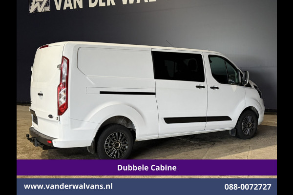 Ford Transit Custom 2.0 TDCI 130pk L2H1 Dubbele Cabine Euro6 Airco | 6-Zits | LED | Cruisecontrol | Trekhaak Parkeersensoren, Verwarmde voorruit