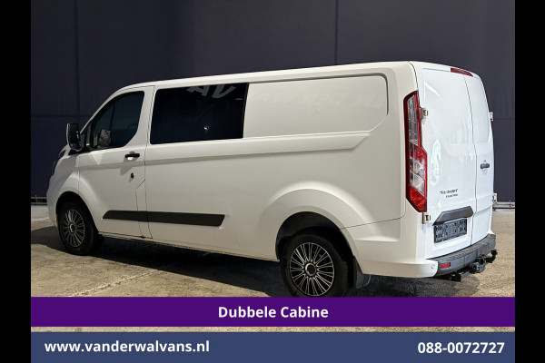 Ford Transit Custom 2.0 TDCI 130pk L2H1 Dubbele Cabine Euro6 Airco | 6-Zits | LED | Cruisecontrol | Trekhaak Parkeersensoren, Verwarmde voorruit