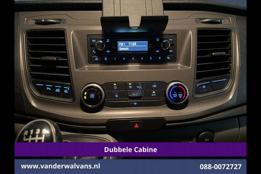 Ford Transit Custom 2.0 TDCI 130pk L2H1 Dubbele Cabine Euro6 Airco | 6-Zits | LED | Cruisecontrol | Trekhaak Parkeersensoren, Verwarmde voorruit
