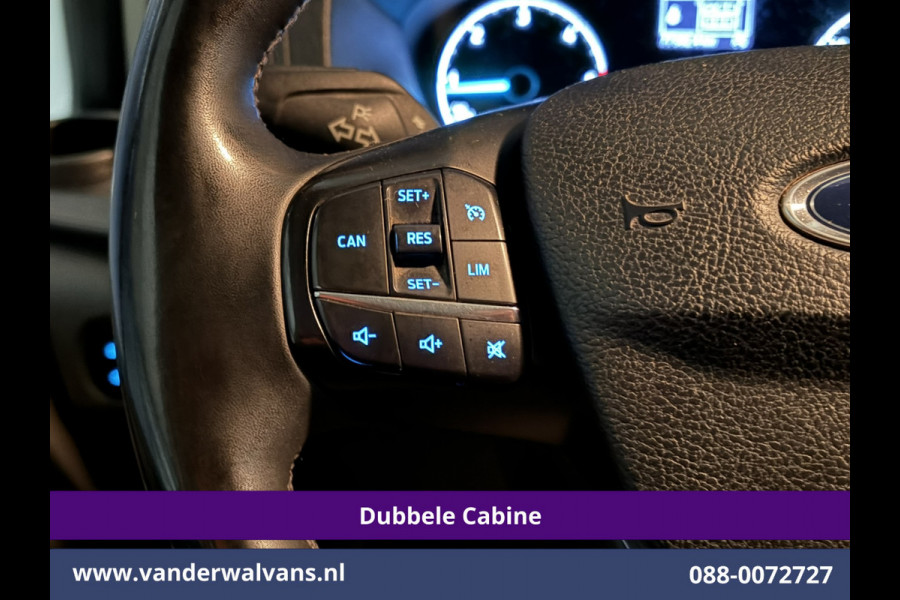 Ford Transit Custom 2.0 TDCI 130pk L2H1 Dubbele Cabine Euro6 Airco | 6-Zits | LED | Cruisecontrol | Trekhaak Parkeersensoren, Verwarmde voorruit