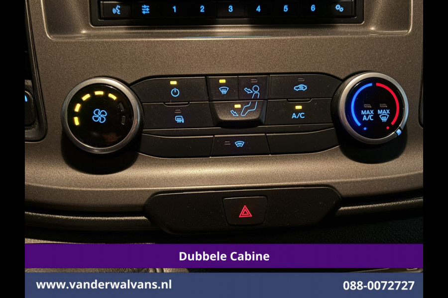 Ford Transit Custom 2.0 TDCI 130pk L2H1 Dubbele Cabine Euro6 Airco | 6-Zits | LED | Cruisecontrol | Trekhaak Parkeersensoren, Verwarmde voorruit