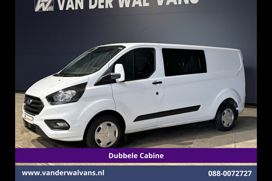 Ford Transit Custom 2.0 TDCI 130pk L2H1 Dubbele Cabine Euro6 Airco | 6-Zits | LED | Cruisecontrol | Trekhaak Parkeersensoren, Verwarmde voorruit