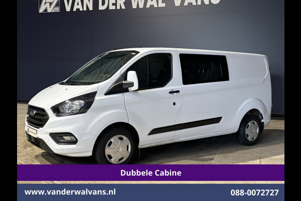 Ford Transit Custom 2.0 TDCI 130pk L2H1 Dubbele Cabine Euro6 Airco | 6-Zits | LED | Cruisecontrol | Trekhaak Parkeersensoren, Verwarmde voorruit