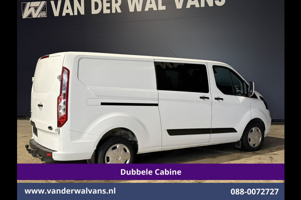 Ford Transit Custom 2.0 TDCI 130pk L2H1 Dubbele Cabine Euro6 Airco | 6-Zits | LED | Cruisecontrol | Trekhaak Parkeersensoren, Verwarmde voorruit