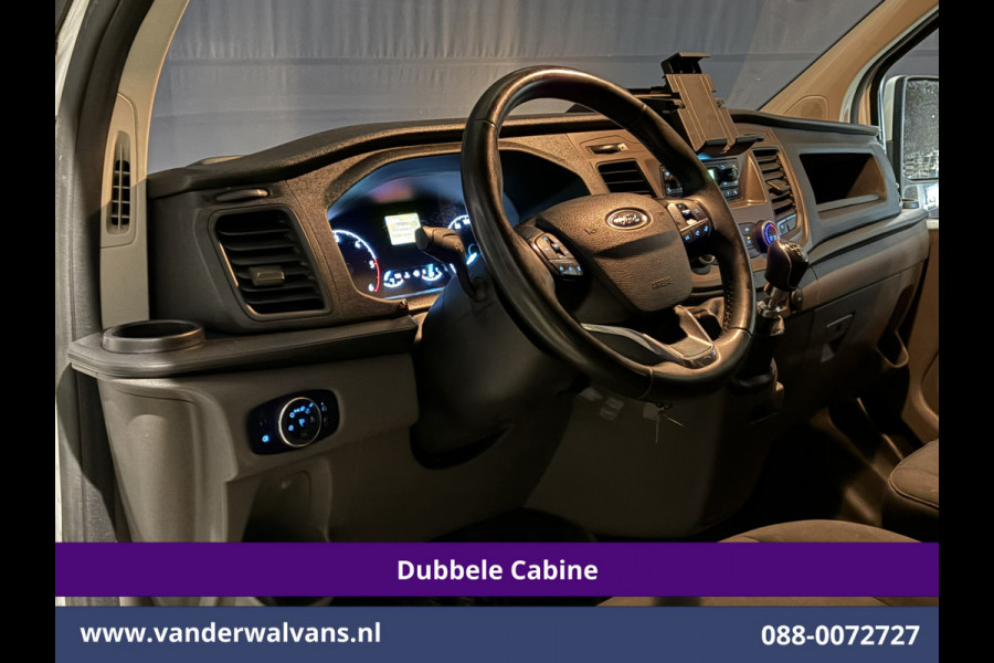 Ford Transit Custom 2.0 TDCI 130pk L2H1 Dubbele Cabine Euro6 Airco | 6-Zits | LED | Cruisecontrol | Trekhaak Parkeersensoren, Verwarmde voorruit