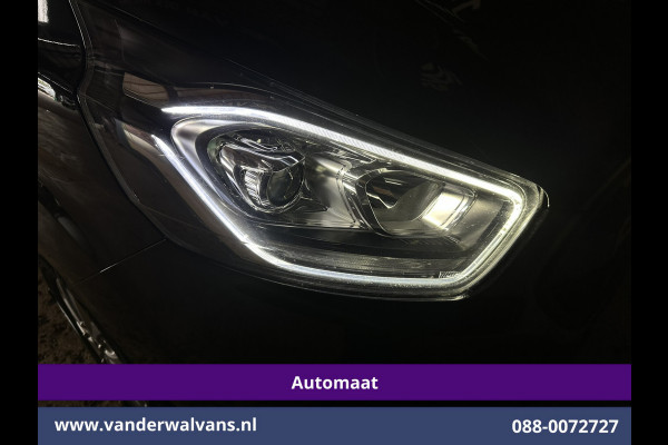 Ford Transit Custom 2.0 TDCI 130pk Automaat L2H1 Euro6 Airco | Camera | Navigatie | Apple Carplay | LED | Cruisecontrol LM velgen, Stoelverwarming, Verwarmde voorruit, Trekhaak, Parkeersensoren, Dakdragers, Bijrijdersbank