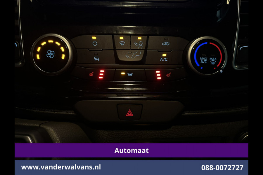 Ford Transit Custom 2.0 TDCI 130pk Automaat L2H1 Euro6 Airco | Camera | Navigatie | Apple Carplay | LED | Cruisecontrol LM velgen, Stoelverwarming, Verwarmde voorruit, Trekhaak, Parkeersensoren, Dakdragers, Bijrijdersbank