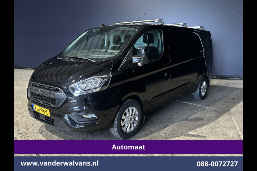 Ford Transit Custom 2.0 TDCI 130pk Automaat L2H1 Euro6 Airco | Camera | Navigatie | Apple Carplay | LED | Cruisecontrol LM velgen, Stoelverwarming, Verwarmde voorruit, Trekhaak, Parkeersensoren, Dakdragers, Bijrijdersbank