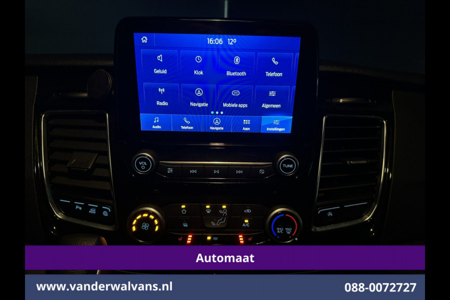 Ford Transit Custom 2.0 TDCI 130pk Automaat L2H1 Euro6 Airco | Camera | Navigatie | Apple Carplay | LED | Cruisecontrol LM velgen, Stoelverwarming, Verwarmde voorruit, Trekhaak, Parkeersensoren, Dakdragers, Bijrijdersbank