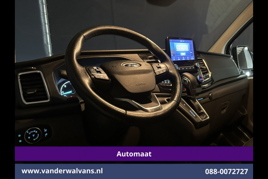 Ford Transit Custom 2.0 TDCI 130pk Automaat L2H1 Euro6 Airco | Camera | Navigatie | Apple Carplay | LED | Cruisecontrol LM velgen, Stoelverwarming, Verwarmde voorruit, Trekhaak, Parkeersensoren, Dakdragers, Bijrijdersbank