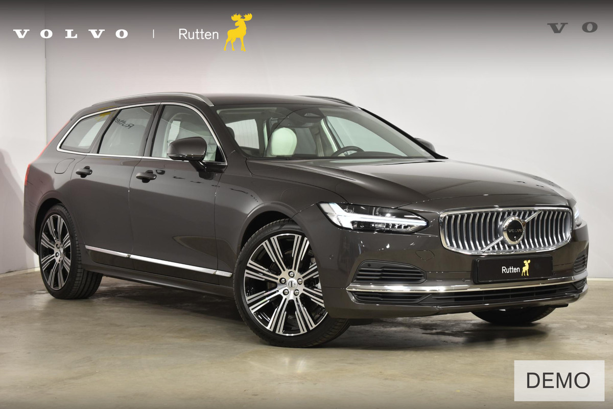 Volvo V90 T6 350PK Automaat Plug-in Hybrid AWD Plus Bright / Adaptieve cruise control / BLIS / Elektrische stoelen / Luchtvering / Stoel en stuurwielverwarming / Parkeersensoren met camera