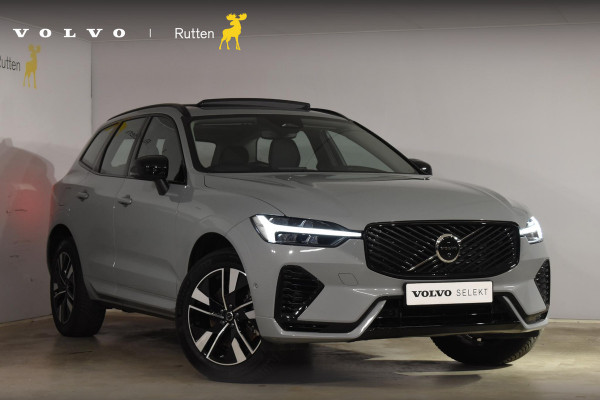 Volvo XC60 T6 350PK Automaat Plug-in Hybrid AWD Plus Dark / Navigatie / Adaptieve Cruisecontrol / Head Up-Display / Panorama dak / Leder / Elektrische stoelen / 360 Camera / Trekhaak /