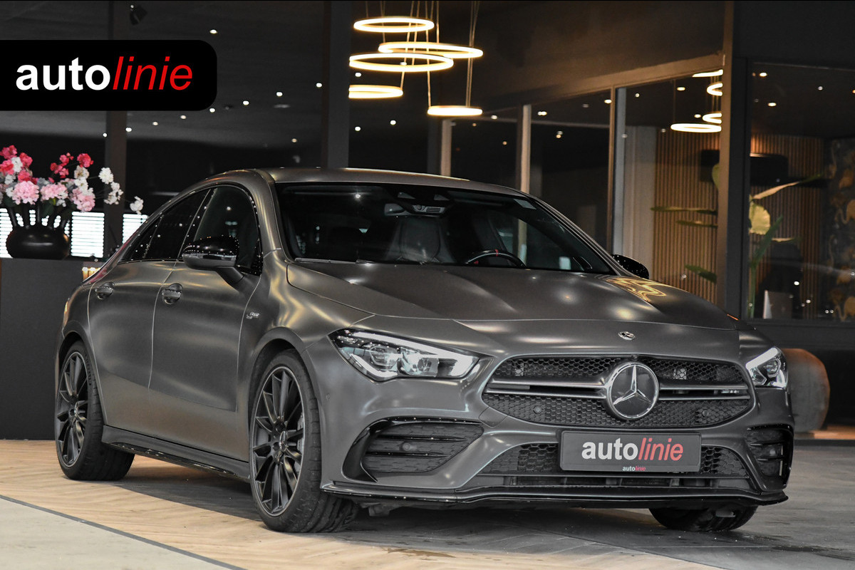 Mercedes-Benz CLA-Klasse AMG 35 4MATIC Aero. Schaal, Perf Stuur, Burm, Keyless, Camera, CarPlay, Sfeer!