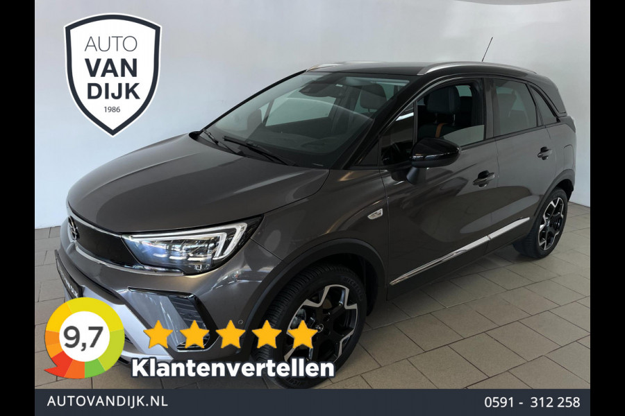 Opel Crossland 1.2 Turbo Elegance 130PK AUTOMAAT AIRCO NAVI CRUISE CAMERA ALCANTARA HEAD UP STOELVERW TREKHAAK NIEUWSTAAT
