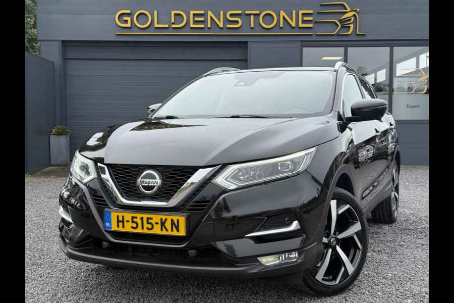 Nissan QASHQAI 1.3 DIG-T Tekna + 2e Eigenaar,Pano,Navi,Camera,Trekhaak,Stoelverwarming,Clima,Cruise,Pdc V+A,Keyless,Halfleder,Dealer Onderhouden,Apk tot 03-2028