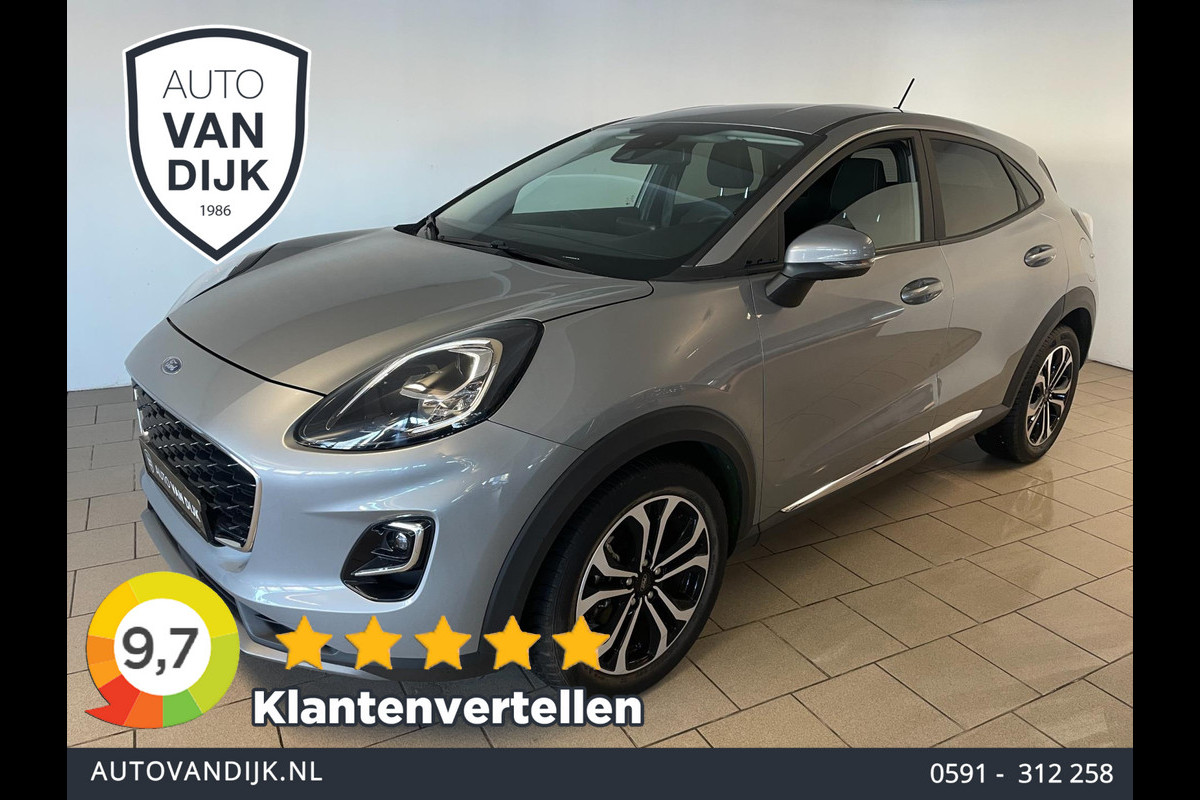 Ford Puma 1.0 EcoBoost Titanium AIRCO NAVI CRUISE BLUETOOTH ELEK RAMEN CENT VERGVELGEN PRIVACYGLAS NIEUWSTAAT