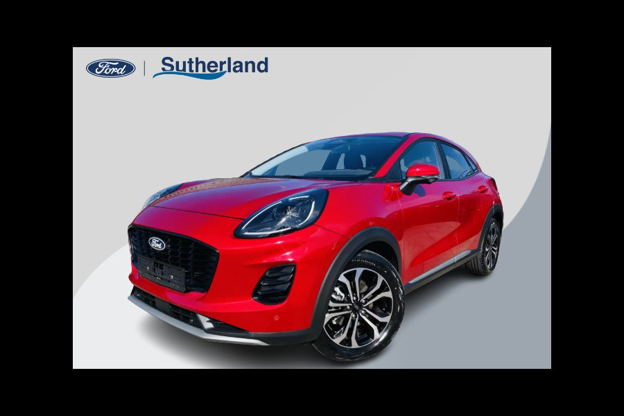 Ford Puma 1.0 EcoBoost Hybrid Titanium 125pk Nieuw Model! | Fantastic Red | Achteruitrijcamera | Navigatie | Metaal lak | Nieuw te bestellen!