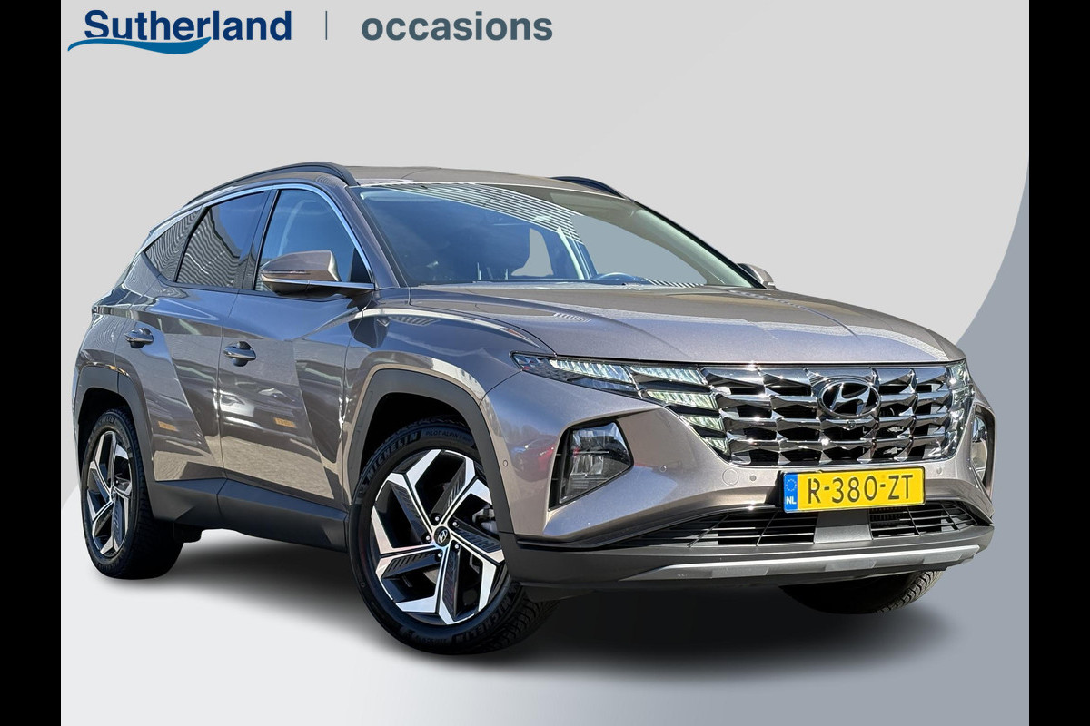 Hyundai Tucson 1.6 T-GDI HEV Premium 230pk | VOL! | Trekhaak | Leder | 360 Camera | Stoel- Ventilatie, Verwarming & Geheugen | Dakdragers |