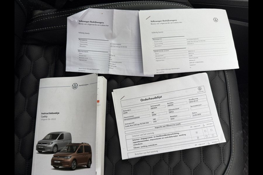 Volkswagen Caddy Cargo Maxi 1.5 TGI 131PK EURO 6 Benzine/CNG Leer/CarPlay/Cruise control